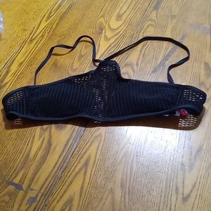 Red Carter Womens Bikini  Small Top BLACK Resort Vacation Summer Beach New